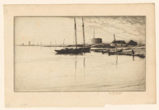 Coast with boats
