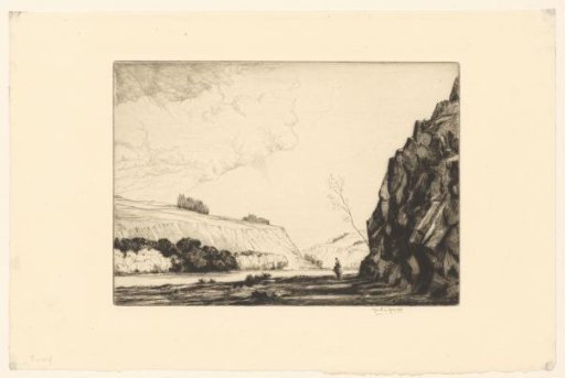 Rocky landscape in the Ardennes