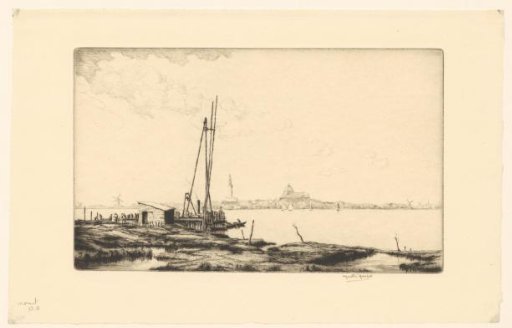View of a pier and Veere
