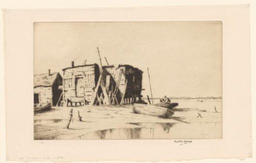 Boathouses at Slaughden