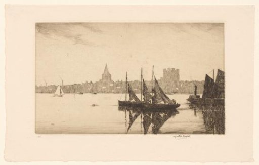 View of Rochester from Strood across the River Medway