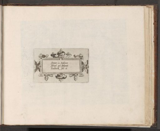 Cartouche with scrollwork