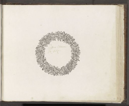 Ornamental floral wreath