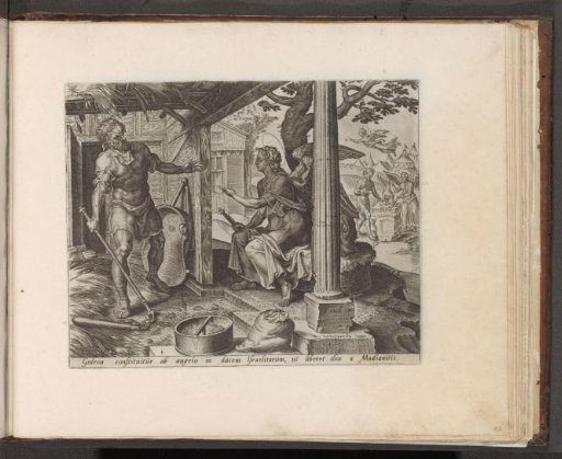 The appearance of the angel to Gideon