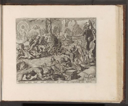 Gideon selects his men by the river