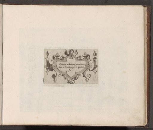 Cartouche with scrollwork