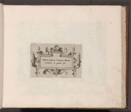 Cartouche with scrollwork