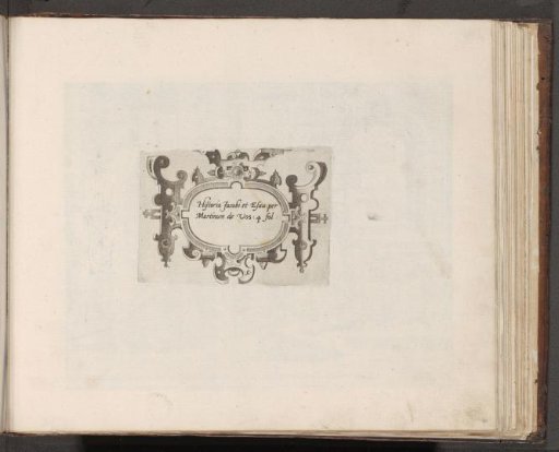 Cartouche with scrollwork