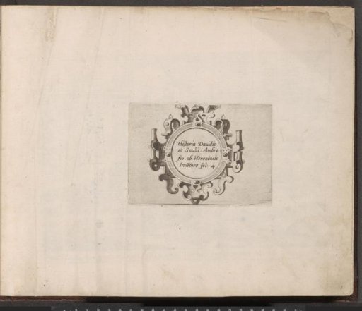 Cartouche with scrollwork