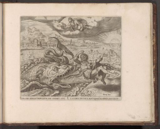 The fish spits Jonah out onto the land
