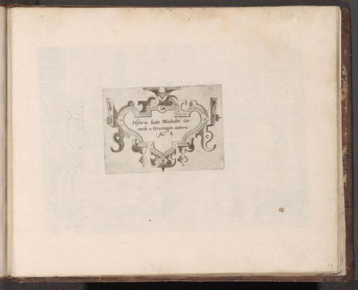Cartouche with scrollwork