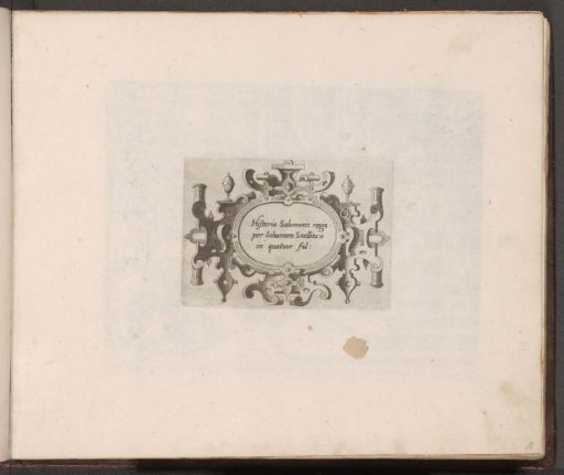 Cartouche with scrollwork