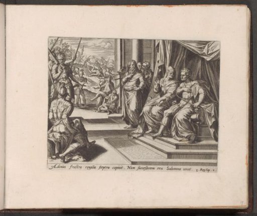 Bathsheba Presents Adonijah's Request to Solomon