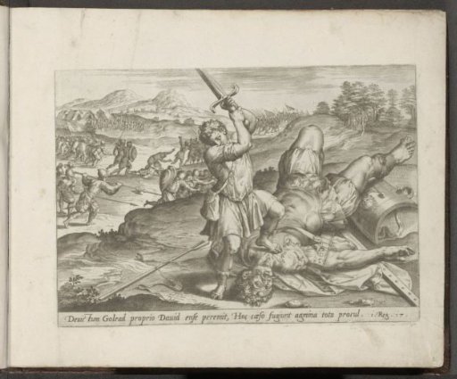 David beheads Goliath
