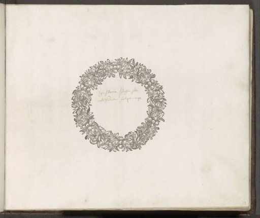 Ornamental floral wreath