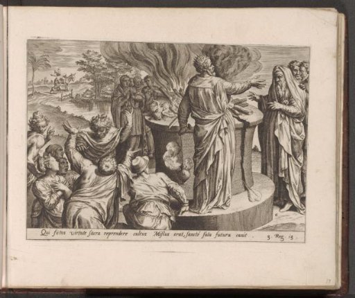 King Jeroboam and the Man of God Before the Altar