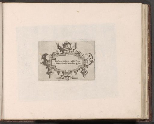 Cartouche with scrollwork
