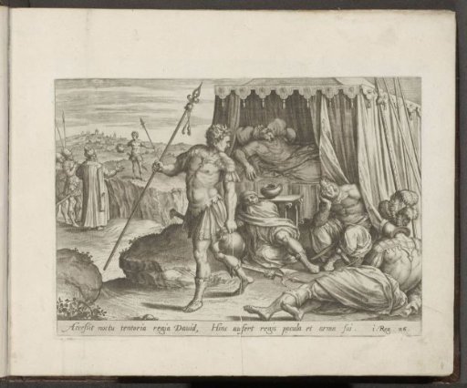 David spares the life of Saul