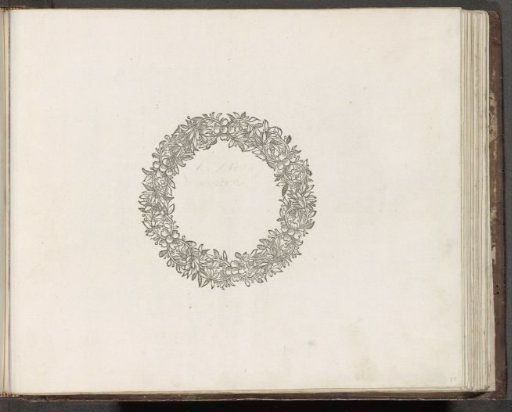 Ornamental flower wreath