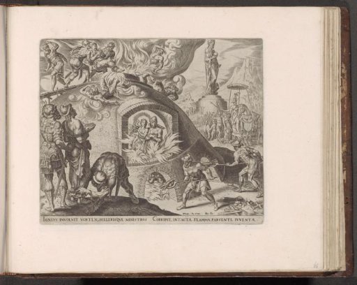 Shadrach, Meshach, and Abednego are thrown into the fire