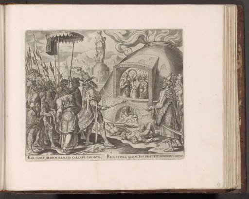 Nebuchadnezzar sees that Shadrach, Meshach, and Abednego are unharmed