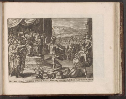 Holofernes before Nebuchadnezzar