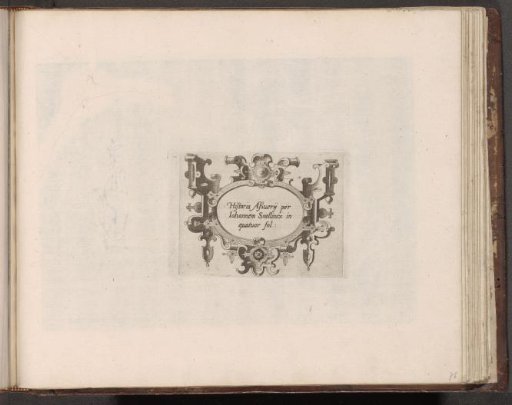 Cartouche with scrollwork
