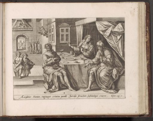 Esther accuses Haman during the meal