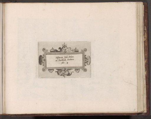 Cartouche with scrollwork