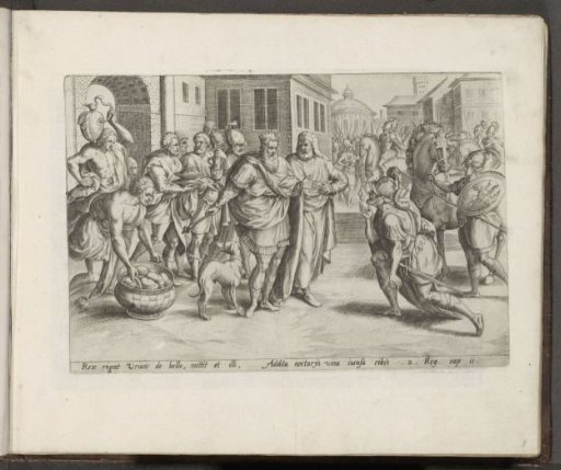 Uriah summoned back from the war by David