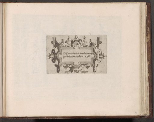 Cartouche with scrollwork