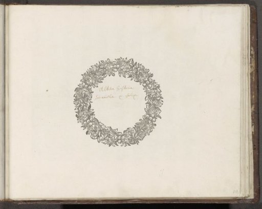 Ornamental floral wreath