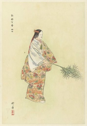 Actor in the Noh Play Hanjo