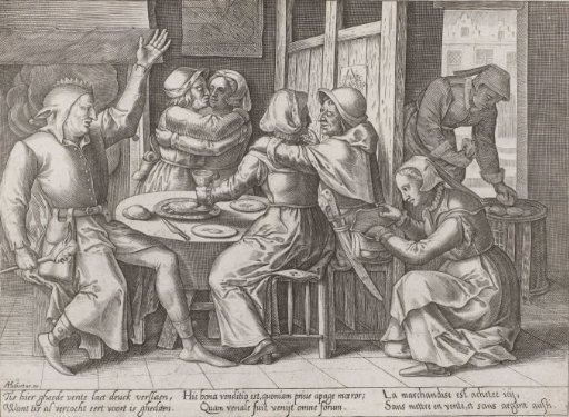 Drinking company with a jester