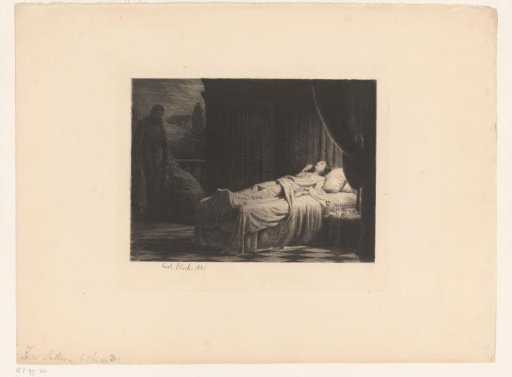 Girl on a deathbed