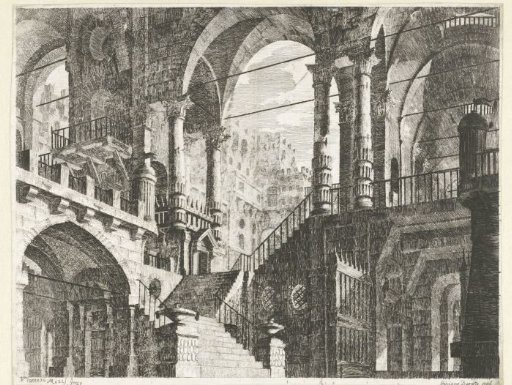 Building with round arches and columns