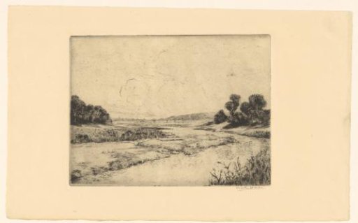 View of moorland and the River Dee at Kirkcudbright