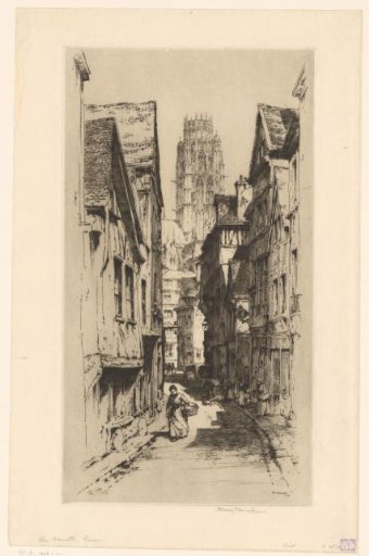 View of the Rue Damiette in Rouen