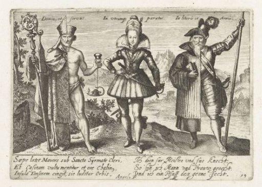 Allegory of the different sides of a character
