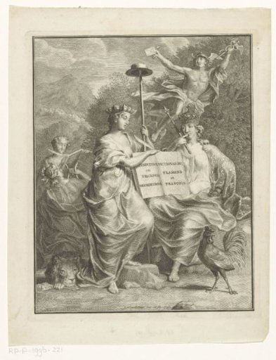 Personifications of the Austrian Netherlands and France
