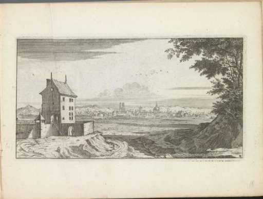 Landscape with city view
