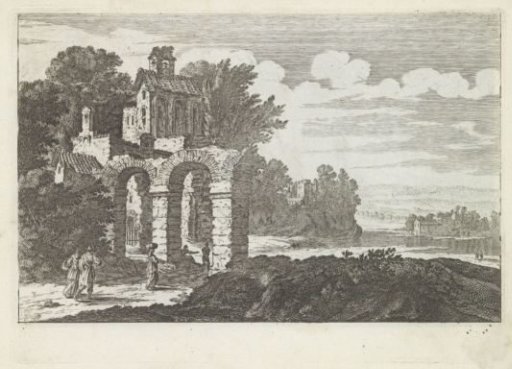 Landscape with a ruin on the left