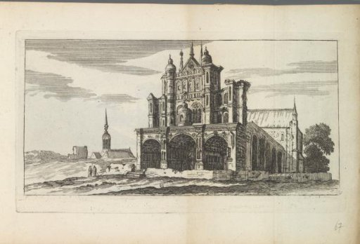 Landscape with church and tower