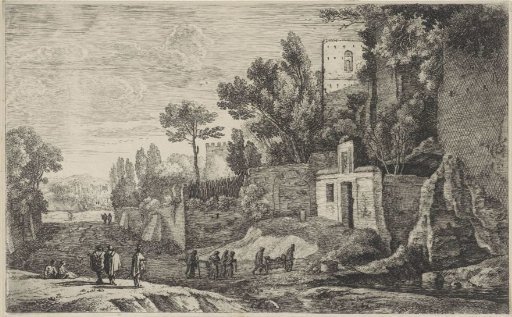 Landscape with a hospital