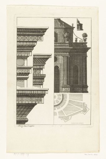 Details of the Cornice and Half Latern Pavilion