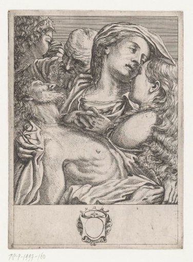 Lamentation of Christ by Mary, Mary Magdalene, John and Peter