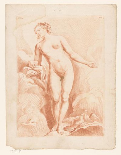 Naked Venus with two turtledoves
