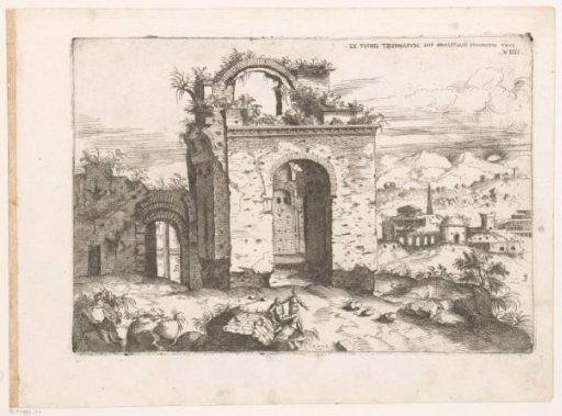 Landscape with the Baths of Diocletian in Rome
