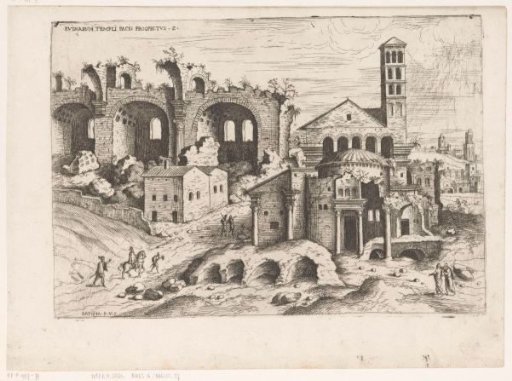 View of the Roman Forum in Rome