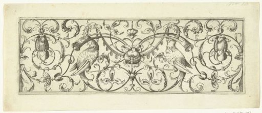 Herons with garland